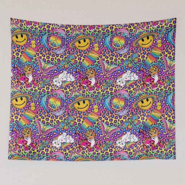 Item preview, Designer Fashionable Rainbow Peace Love Animal Print designed and sold by Southbay Creations.
