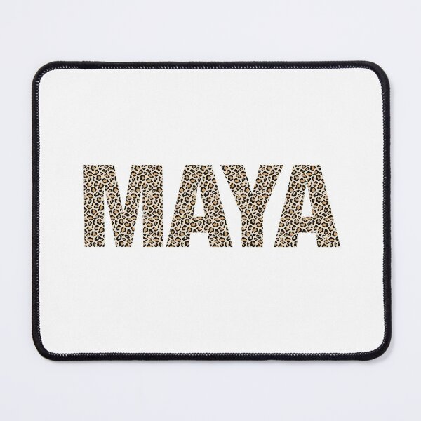 Item preview, Maya name leopard pattern my name is Maya gift birthday holiday anniversary Essential Inspiration Joy Mood Funny designed and sold by DesignByHeartUK.