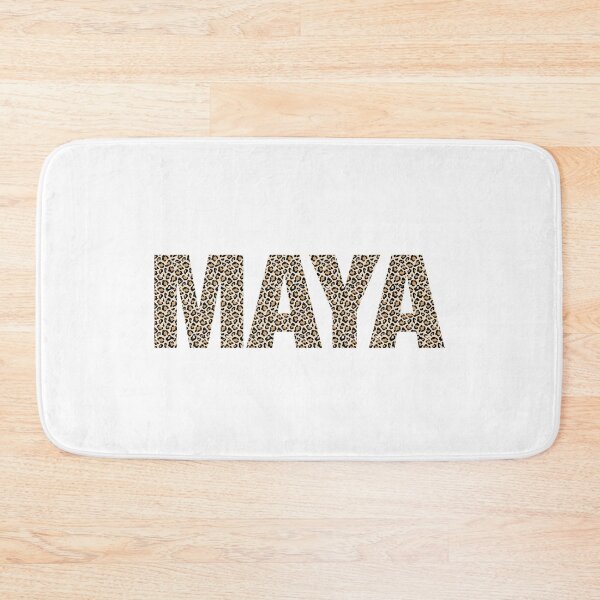 Item preview, Maya name leopard pattern my name is Maya gift birthday holiday anniversary Essential Inspiration Joy Mood Funny designed and sold by DesignByHeartUK.