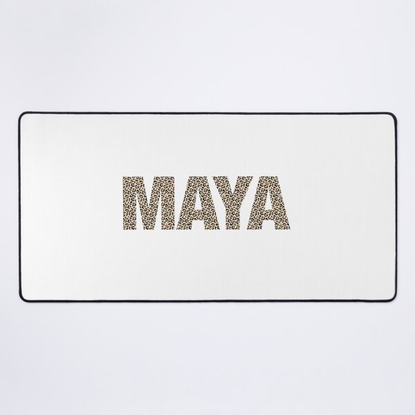 Item preview, Maya name leopard pattern my name is Maya gift birthday holiday anniversary Essential Inspiration Joy Mood Funny designed and sold by DesignByHeartUK.