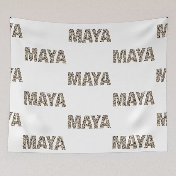 Item preview, Maya name leopard pattern my name is Maya gift birthday holiday anniversary Essential Inspiration Joy Mood Funny designed and sold by DesignByHeartUK.