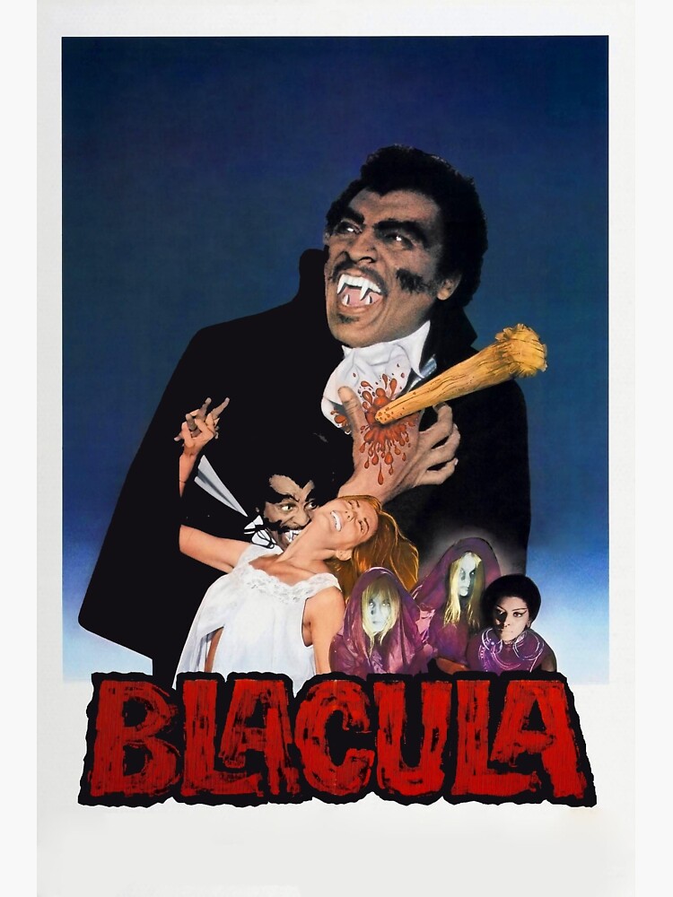 "BLACULA Movie Poster 1972; Prince Mamuwalde The Vampire" Sticker For ...