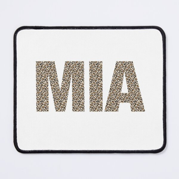 Item preview, Mia name leopard pattern my name is Mia gift birthday holiday anniversary Essential Inspiration Joy Mood Funny designed and sold by DesignByHeartUK.