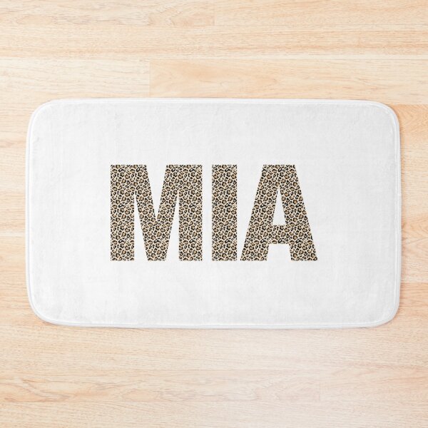Item preview, Mia name leopard pattern my name is Mia gift birthday holiday anniversary Essential Inspiration Joy Mood Funny designed and sold by DesignByHeartUK.