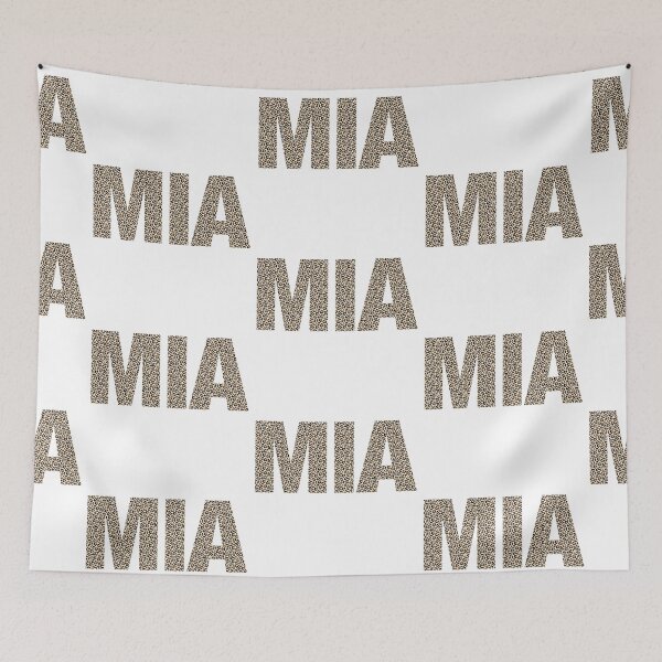 Item preview, Mia name leopard pattern my name is Mia gift birthday holiday anniversary Essential Inspiration Joy Mood Funny designed and sold by DesignByHeartUK.