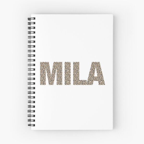 Item preview, Mila name leopard pattern my name is Mila gift birthday holiday anniversary Essential Inspiration Joy Mood Funny designed and sold by DesignByHeartUK.
