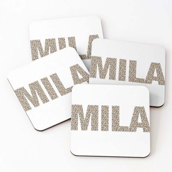 Item preview, Mila name leopard pattern my name is Mila gift birthday holiday anniversary Essential Inspiration Joy Mood Funny designed and sold by DesignByHeartUK.