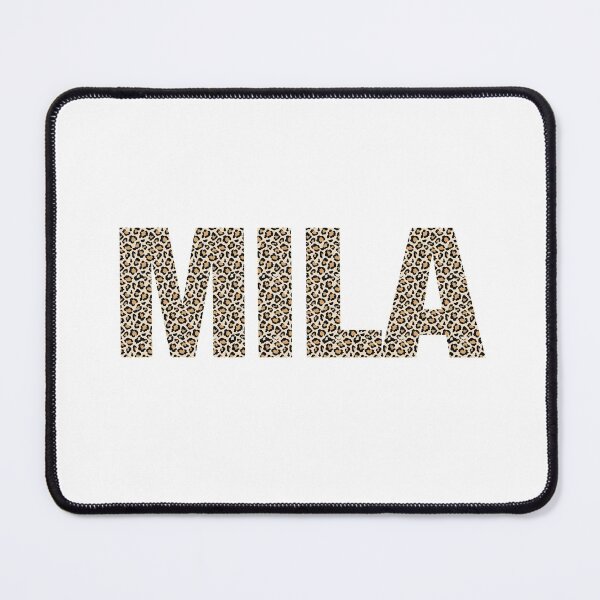 Item preview, Mila name leopard pattern my name is Mila gift birthday holiday anniversary Essential Inspiration Joy Mood Funny designed and sold by DesignByHeartUK.