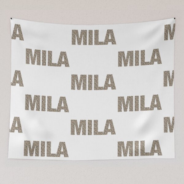 Item preview, Mila name leopard pattern my name is Mila gift birthday holiday anniversary Essential Inspiration Joy Mood Funny designed and sold by DesignByHeartUK.