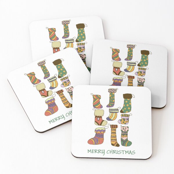 Item preview, Christmas stockings - Happy Christmas and a happy new year! - Available in stickers, clothing, etc designed and sold by crazycollective.