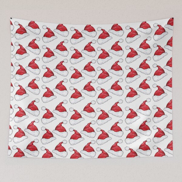 Item preview, Red Santa Hat Seamless Pattern designed and sold by Trinket-Trickster.