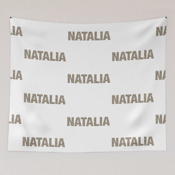 Item preview, Natalia name leopard pattern my name is Natalia gift birthday holiday anniversary Essential Inspiration Joy Mood Funny designed and sold by DesignByHeartUK.
