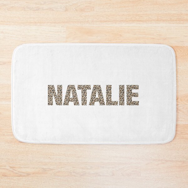 Item preview, Natalie name leopard pattern my name is Natalie gift birthday holiday anniversary Essential Inspiration Joy Mood Funny designed and sold by DesignByHeartUK.