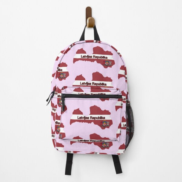 Item preview, Latvian map and flag colors designed and sold by Travellerz.