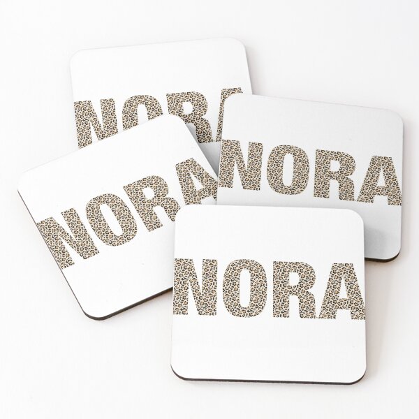 Item preview, Nora name leopard pattern my name is Nora gift birthday holiday anniversary Essential Inspiration Joy Mood Funny designed and sold by DesignByHeartUK.