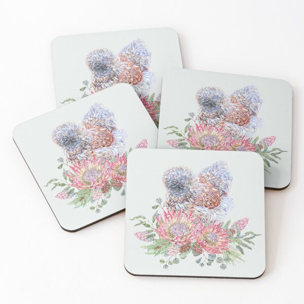Item preview, Festive Flora Silkie Chicken Watercolor designed and sold by becca-boyce.
