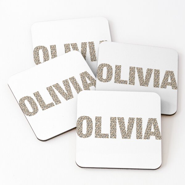 Item preview, Olivia name leopard pattern my name is Olivia gift birthday holiday anniversary Essential Inspiration Joy Mood Funny designed and sold by DesignByHeartUK.