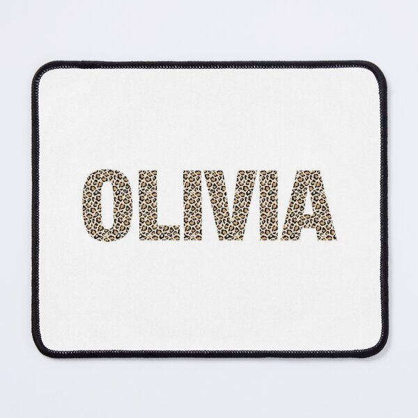 Item preview, Olivia name leopard pattern my name is Olivia gift birthday holiday anniversary Essential Inspiration Joy Mood Funny designed and sold by DesignByHeartUK.