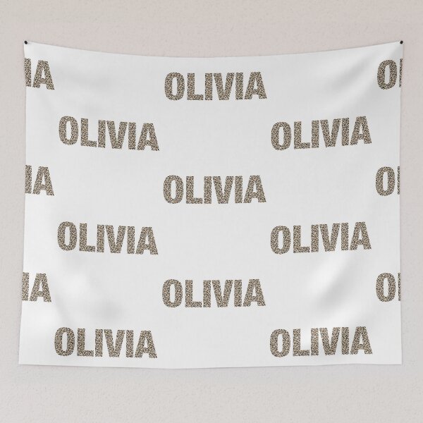 Item preview, Olivia name leopard pattern my name is Olivia gift birthday holiday anniversary Essential Inspiration Joy Mood Funny designed and sold by DesignByHeartUK.