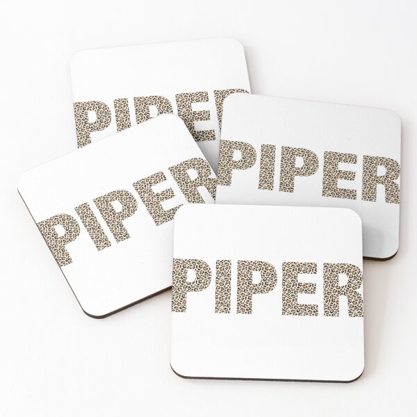Item preview, Piper name leopard pattern my name is Piper gift birthday holiday anniversary Essential Inspiration Joy Mood Funny designed and sold by DesignByHeartUK.