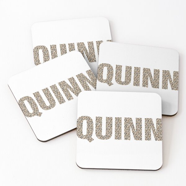 Item preview, Quinn name leopard pattern my name is Quinn gift birthday holiday anniversary Essential Inspiration Joy Mood Funny designed and sold by DesignByHeartUK.