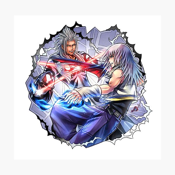 Vista previa del artículo con la obra «Final Xemnas contra Riku», diseñado y vendido por Lali-Holley.