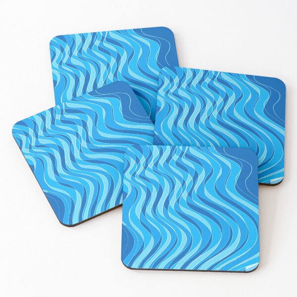 Item preview, Waves Lines Blue Double designed and sold by Istvan Ocztos.