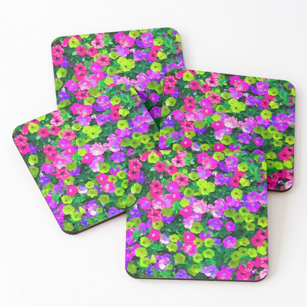 Item preview, Blooming Small Multicolored Green, Red, and Purple Petunia designed and sold by IraNiva.