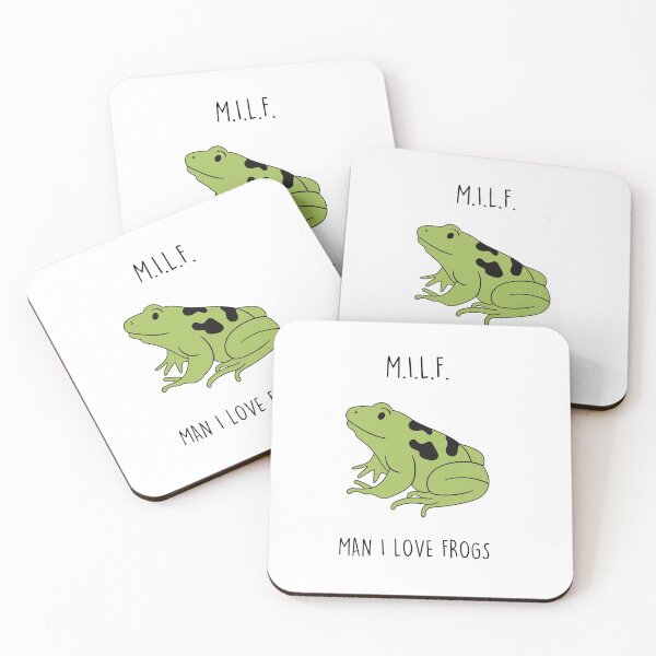 Aperçu de l'œuvre M.I.L.F Man I Love Frogs Cheeky Pun créée et vendue par Alma---.