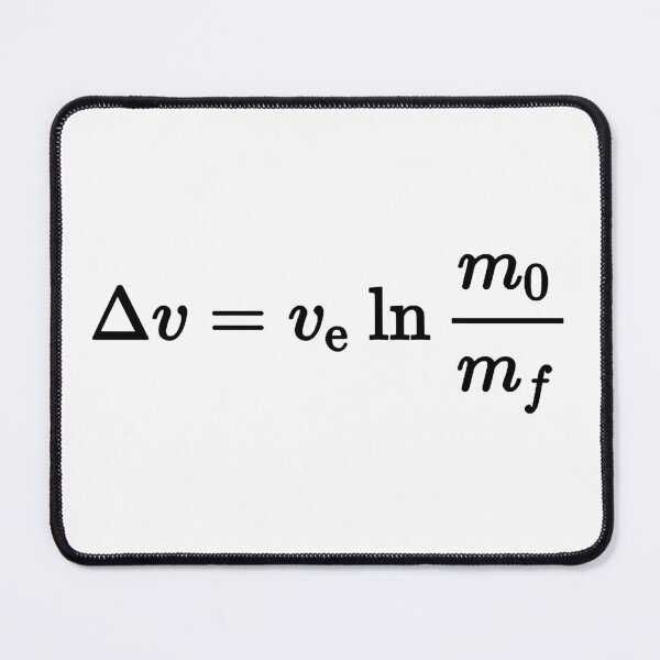 Item preview, rocket equation, most fundamental equation of space exploration designed and sold by NoetherSym.