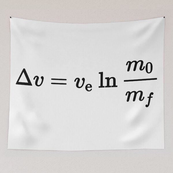 Item preview, rocket equation, most fundamental equation of space exploration designed and sold by NoetherSym.