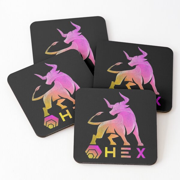 Item preview, Bull Market HEX Coin To The Moon HEX Crypto Token Cryptocurrency Blockchain Wallet designed and sold by AriellaGross.