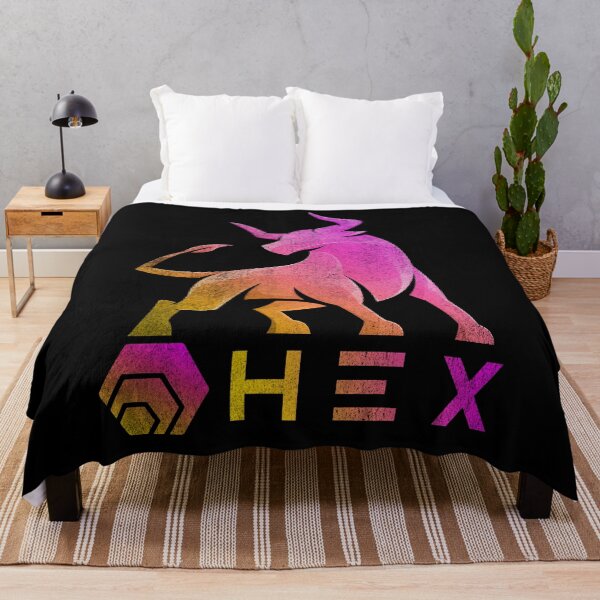 Item preview, Bull Market HEX Coin To The Moon HEX Crypto Token Cryptocurrency Blockchain Wallet designed and sold by AriellaGross.