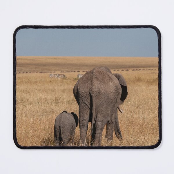 Item preview, Mom and baby elephant on the way home designed and sold by Ingo Gerlach.