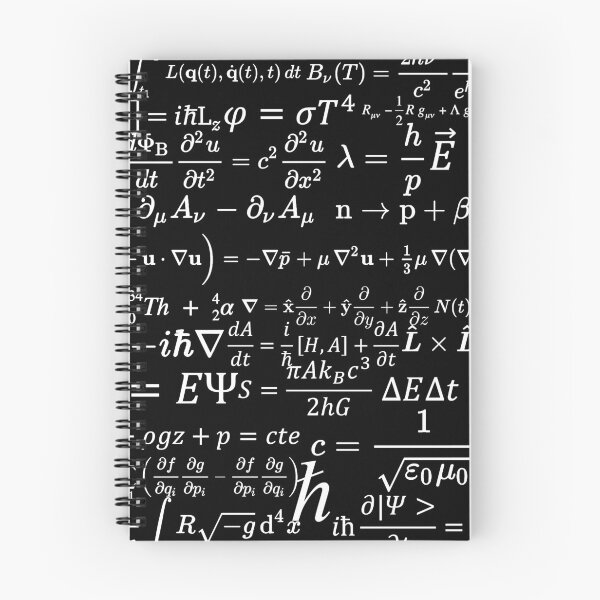 Item preview, Physics equations and formulas dark version designed and sold by NoetherSym.