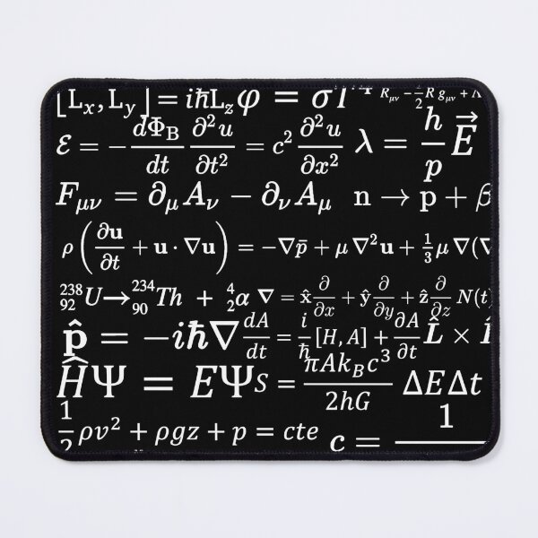 Item preview, Physics equations and formulas dark version designed and sold by NoetherSym.