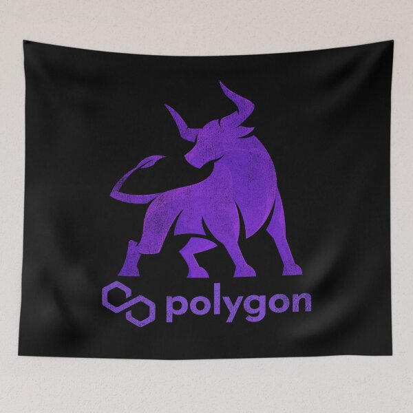 Item preview, Bull Market Polygon Matic Coin To The Moon Crypto Token Cryptocurrency Blockchain Wallet designed and sold by AriellaGross.
