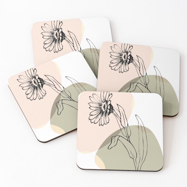 Item preview, Graphic flower and abstract spots. designed and sold by gsm-print772.