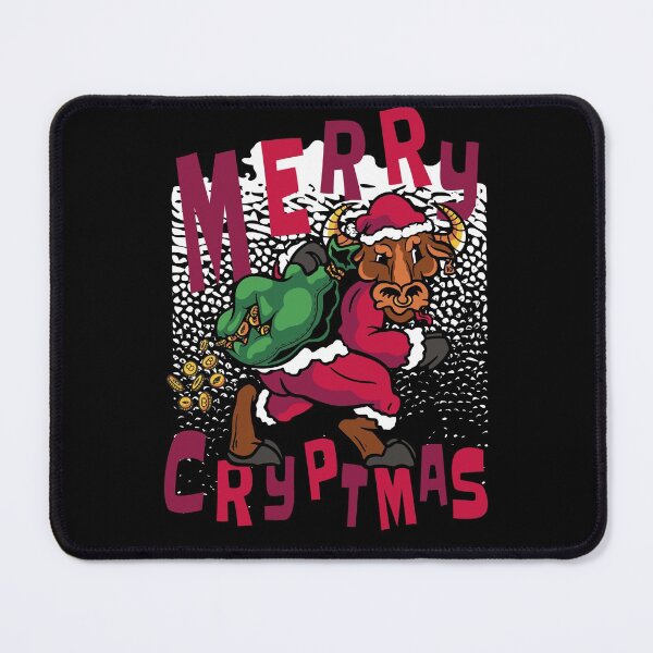 Item preview, Merry Cryptmas Shirt, Christmas Bull with Cryptocurrency t-shirt design, Crypto Tee, designed and sold by HolyWater SHOP.