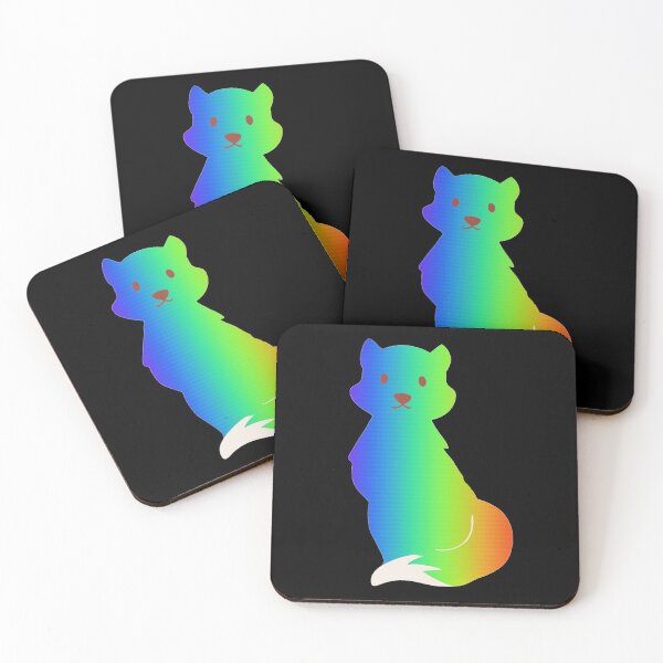 Item preview, Colourful fox pattern - Rainbow designed and sold by LukjanovArt.