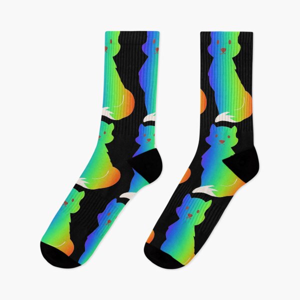 Item preview, Colourful fox pattern - Rainbow designed and sold by LukjanovArt.
