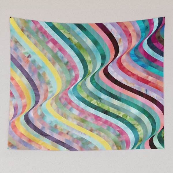 Item preview, Digital curved line waves designed and sold by NoahDea.