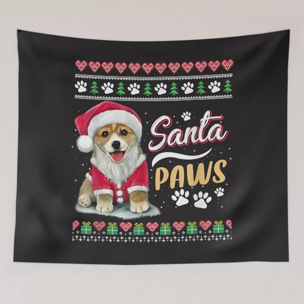 Item preview, Santa Paws Christmas Dog - Merry Christmas designed and sold by Christmas222.