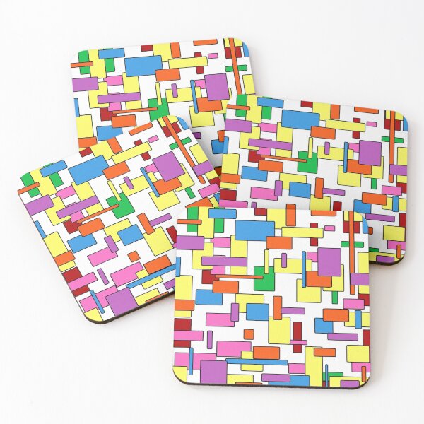 Aperçu de l'œuvre Conception de rectangles colorés numériques créée et vendue par NoahDea.