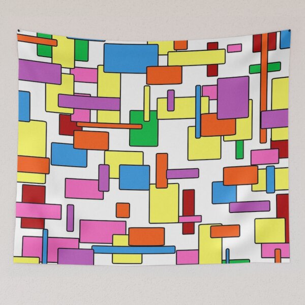 Aperçu de l'œuvre Conception de rectangles colorés numériques créée et vendue par NoahDea.