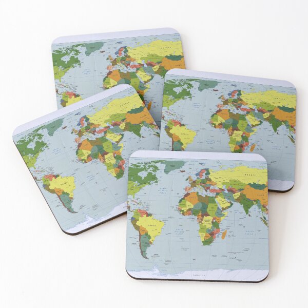 Item preview, World map designed and sold by KNBS.