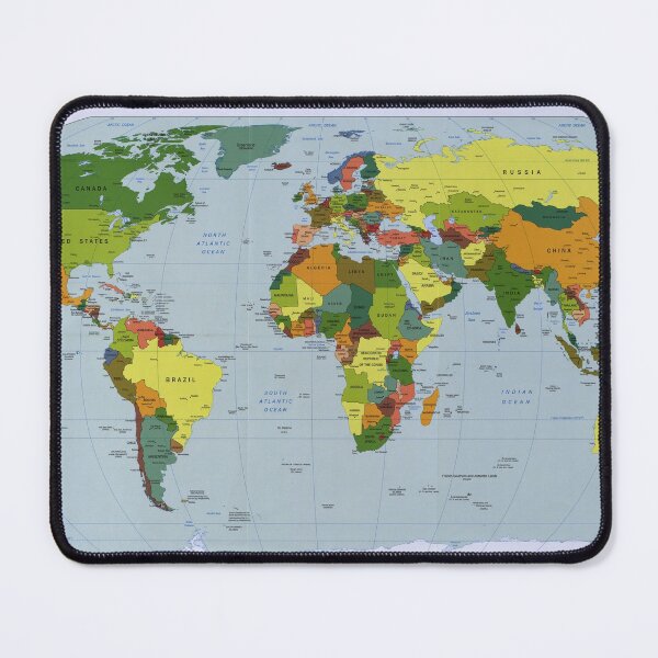 Item preview, World map designed and sold by KNBS.