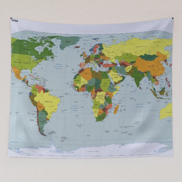 Item preview, World map designed and sold by KNBS.