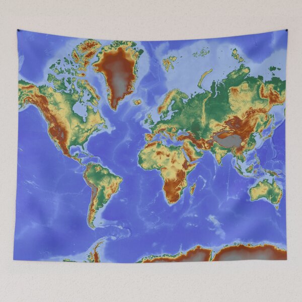 Item preview, World map designed and sold by KNBS.