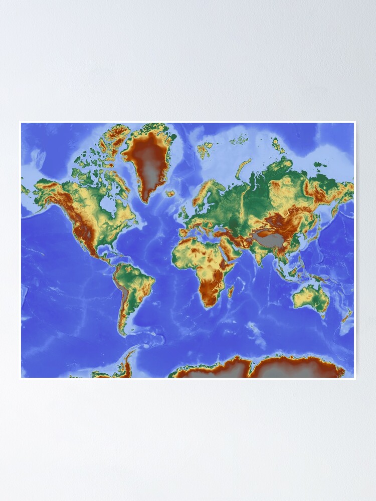 "World map" Poster for Sale by Kenobass Redbubble